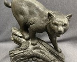 Vintage Dan Hughes Sculpture Bobcat Signed Numbered Wildlife Cabin Decor... - $123.75