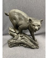 Vintage Dan Hughes Sculpture Bobcat Signed Numbered Wildlife Cabin Decor... - $123.75