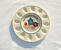 The Cook&#39;s Nook Ceramic Pottery Deviled Egg Plate by Treasure Craft Made in USA - £11.95 GBP