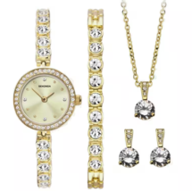 Sekonda Gold Watch, Bracelet, Necklace and Earrings Gift Collection - $111.61