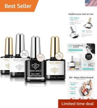 Professional 4 Piece Nail Dehydrator Gel Base &amp; Top Coat Kit for Stunnin... - $83.99