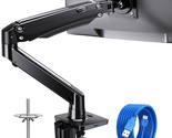 HUANUO Single Monitor Arm, Gas Spring Monitor Desk Stand, Adjustable Swi... - £122.14 GBP