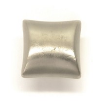 Silver Tone Gray Drawer Cabinet Furniture Square Knob Pull Handle Vintage - $2.94