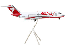 McDonnell Douglas DC-9-15 Commercial Aircraft &quot;Midway Airlines&quot; White with Red T - £91.97 GBP