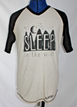 Lazy One Sleep In The Wild Alaska Sleep Shirt Size Tall Tee Small - $8.99