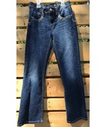 GIRLS SZ 10R JUSTICE PREMIUM BLING JEANS STRETCH BOOTCUT SIMPLY LOW MED.... - $26.79 CAD