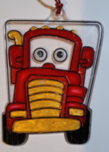 Stained glass looking Diesel Truck ornament window  suncatcher 4.5 inch ... - £5.49 GBP