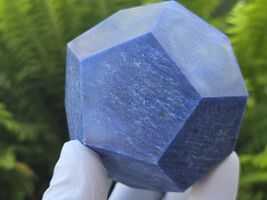 Blue Aventurine Carved Geometric Dodecahedron, Large (55 to 60mm) Crystal - $49.01+