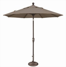 SimplyShade 7.5 ft. Octagon Push Button Tilt Market Umbrella  Taupe - £155.39 GBP