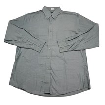 Joseph Jos A Bank Shirt Mens Large Green Tailored Fit Workwear Dress Button Up - £15.61 GBP