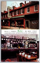 Kelly&#39;s Restaurant Mole Street Philadelphia PA UNP Chrome Postcard K6 - £1.45 GBP