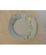 White With Green &amp; Yellow Leaves Porcelain Salad Bowl Aramco Alpine Cuisine - £19.59 GBP