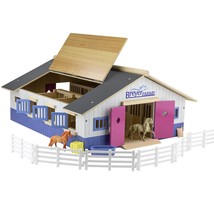 Horses Farms Deluxe Wooden Playset | 19 Piece Playset | 2 Stablemates Ho... - £145.65 GBP