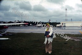 1976 Airport Scene Fuel Depot St. Augustine FL Ektachrome 35mm Slide - £3.16 GBP