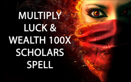 100X 7 SCHOLARS MULTIPLY LUCK AND WEALTH EXTREME MAGICK WORK MAGICK RING PENDANT image 2