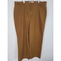 Old Navy Pants 18 Tall Womens Plus Size Extra High Rise Wide Leg Brown Bottoms - £17.26 GBP