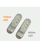 5X Mini USB Power 3 LED White/Warm White Night Light  Lamp for PC Laptop... - $167.95 MXN