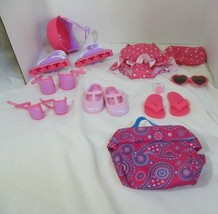 New York doll Collection rollerblades skating set swimsuit shoes for 18&quot; dolls - £16.32 GBP