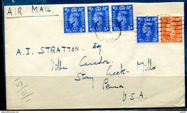 Great Britain 1950 Cover Revenue to USA 11483 - $9.90