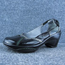 J-41 Sevilla Women Clog Shoes Black Synthetic Slip On Size 6.5 Medium - $24.75
