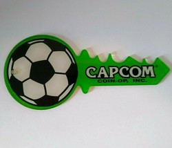 Flipper Football Pinball Machine Plastic Keychain Original 1996 NOS Green - £9.04 GBP