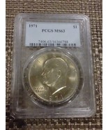 1971 Certified Eisenhower Dollar PCGS MS63 IKE Dollar   20160101 - £15.71 GBP