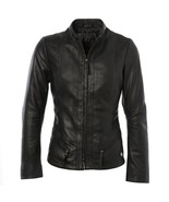 Leather Jacket Women Size Women&#39;s Xl Soft Biker Motorcycle Moto Genuine ... - $2,580.42 MXN
