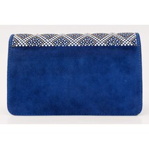 The Nampula Sax Blue Glitter Leather Handbag image 3