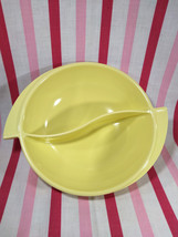 Wonderful Boonton Melmac Butter Yellow Divided Winged 605 Serving Bowl •... - $14.00