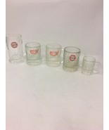 LOT 5  Vintage A  W Rootbeer Clear Glass Mug Stein Old Arrow Logo Baby A... - £64.84 GBP