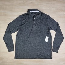 Anderson Ord Henley Long Sleeve Golf Polo Shirt Blue Performance Apparel... - $49.39