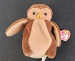 TY Beanie Baby - HOOT the Owl (5 inch) - MWMTs Stuffed Animal - $4.90