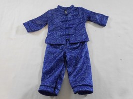 American Girl doll 2007  Blue Satin Asian Style Sleepover Pajamas - £20.25 GBP