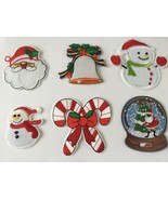 Christmas Snowman Theme Set Of Six Embroidered Patches  - $15.04 CAD