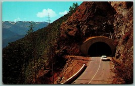 Hurricane Ridge Tunnel Olympic National Forest WA UNP Unused Chrome Postcard G4 - £2.82 GBP