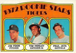 1972 Topps #257 Jim Foor Tim Hosley &amp; Paul Jata RC Rookie Card Detroit Tigers  - £0.70 GBP