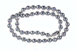 20.5&quot; Heavy Mexican Sterling silver beaded necklace - £177.41 GBP