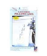 Jack Dempsey Love You To The Moon Lace Edge Pillowcase - $27.37 CAD
