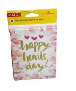 American Greetings 8 Pk  It Is Valentine&#39;s Day Happy Hearts Day Cards 5x4” - £10.86 GBP