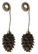 Royal Designs Celling Fan Pull Chain Extension with Pine Cone Finial, Antique Br - £19.87 GBP+