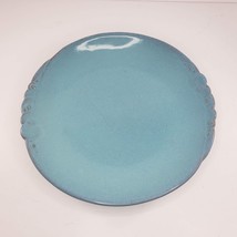 Vintage Frankoma Gracetone Orbit Aqua Blue Dinner Plate 2F *FLAW AS IS* - £39.31 GBP