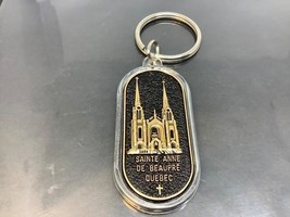 Vintage Souvenir Keyring Sainte Anne De Beaupré Keychain Quebec Ancien Porte-Clé - £6.39 GBP