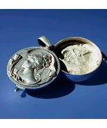 Antique Art Nouveau Sterling Silver Pendant European Deco Locket 925 Est... - $1,895.25