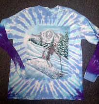 Long Sleeve Grateful Dead Skeleton Skier Tie Dye Shirt Xl - £30.04 GBP