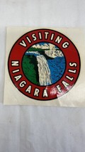 1940s 1950s 1960s 1970s Visiting Niagara Falls Window Slide Decal Sticker  Vtg - £7.60 GBP