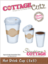 Hot Drink Cup Cottage Cutz Die. Card Making. Scrapbooking - $15.95