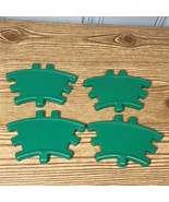Little Tikes Wee WAFFLE BLOCKS Building Toy Green CURVED ROAD Street Lot... - £14.14 GBP
