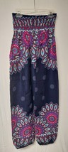 Multi color Harem Trousers Stretchy Waist Yoga Trousers Hippie Pants - £14.93 GBP