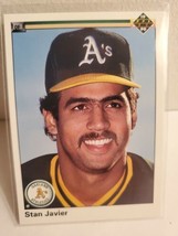 1990 Upper Deck Baseball Card | Stan Javier | Oakland Athletics | #209 - £1.55 GBP