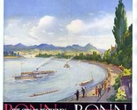 Bonn Germany on the Rhine Brochure The City of Beethoven 1930&#39;s - $39.56